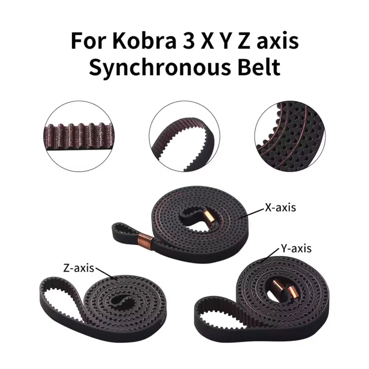 For Kobra 3 XY Z axis Synchronous Belt Wear Resistance High Temperature For Kobra 3