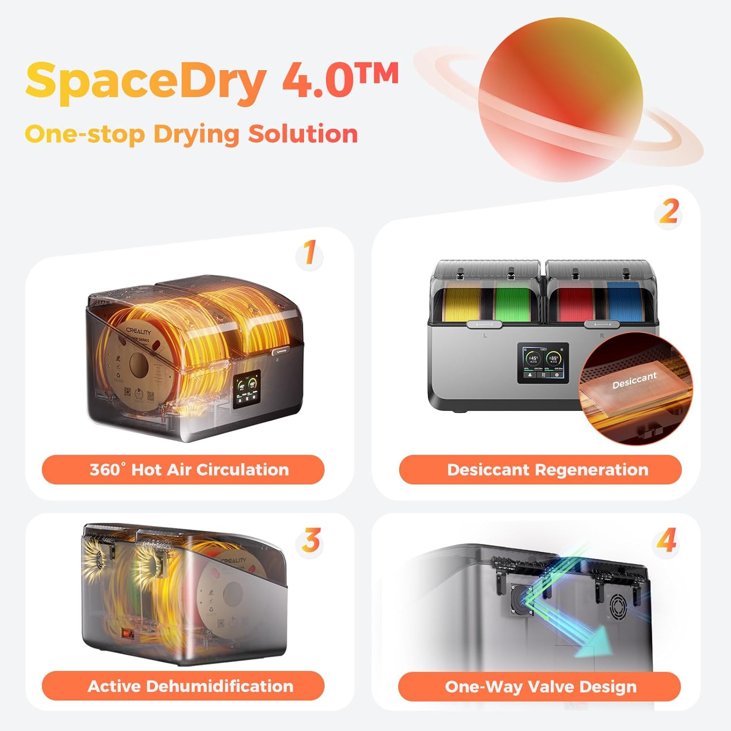 Creality Filament Dryer Space Pi X4 Filament Box