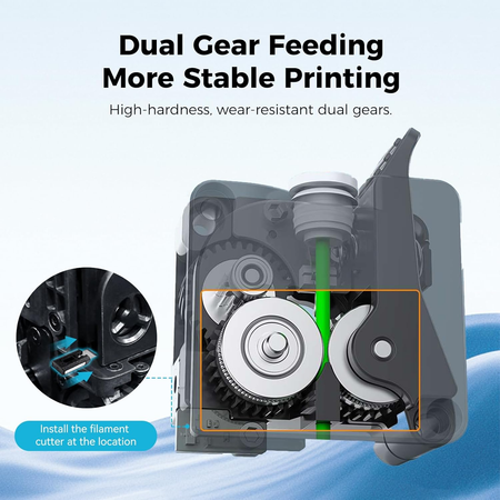 K2 Plus Combo Dual Gears Extrusion Kit with Filament Break Sensor
