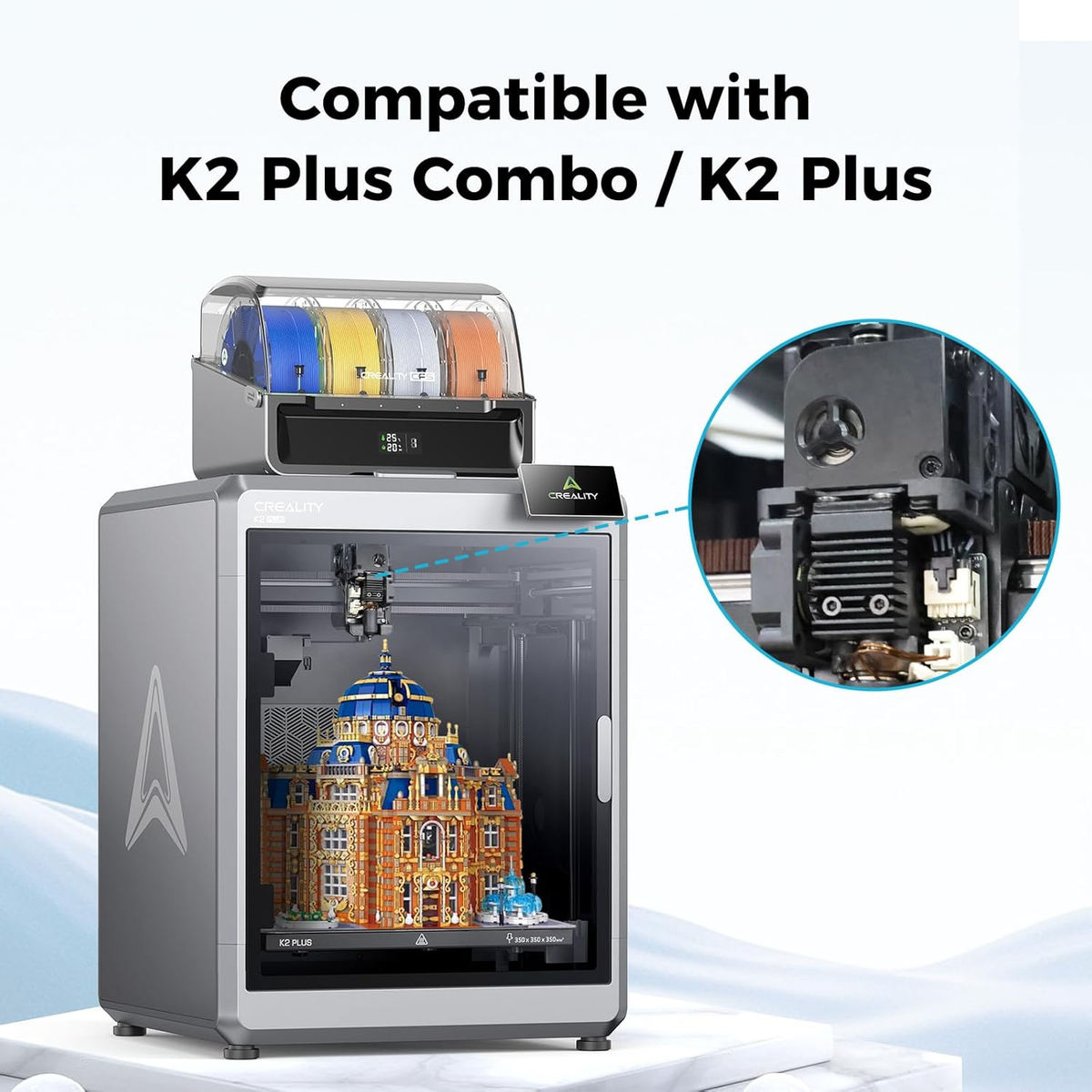 K2 Plus Combo Dual Gears Extrusion Kit with Filament Break Sensor