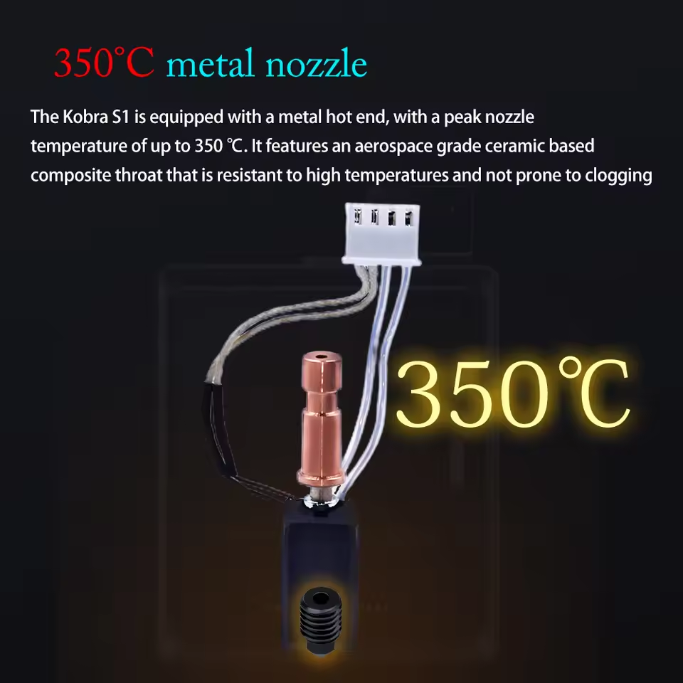 For Anycubic Kobra S1 Hotend ceramic New Upgrade Hotend