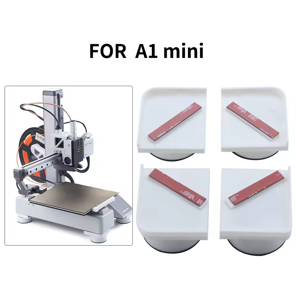 X1 P1/K1/K1SE/K1C/K1MAX Series / k2 plus /S1C Kobra /Bambu A1mini/Bambu A1 Universal Foot Pad Enhance Shock Absorption Wear-Resistant