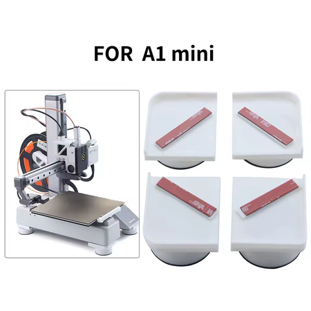 X1 P1/K1/K1SE/K1C/K1MAX Series / k2 plus /S1C Kobra /Bambu A1mini/Bambu A1 Universal Foot Pad Enhance Shock Absorption Wear-Resistant