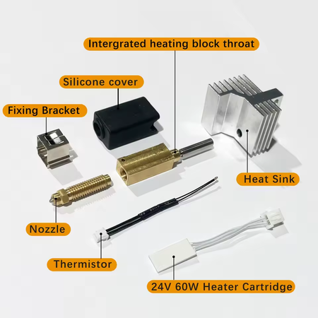 For Elegoo Centauri Carbon Nozzle Assembly Ceramic Hotend Kit