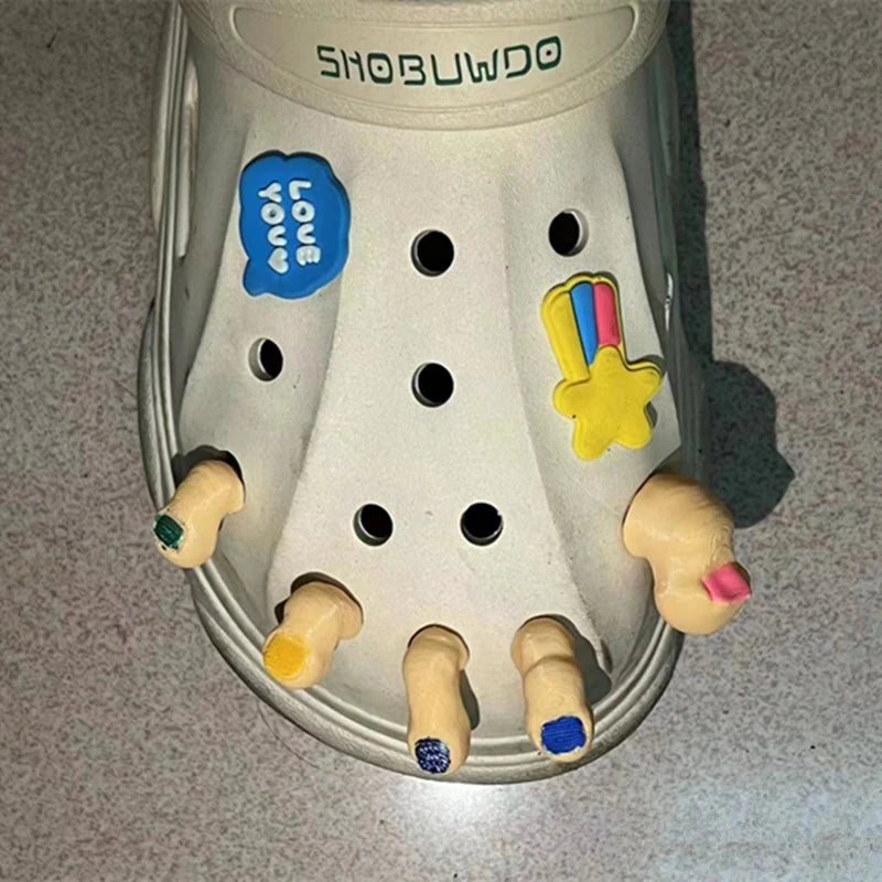 Funny Toe Shoe Croc Charms Pack P3D