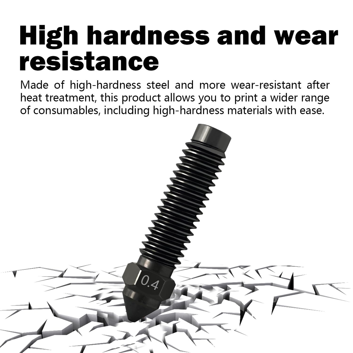 Hardened Steel Nozzle For Centauri Carbon