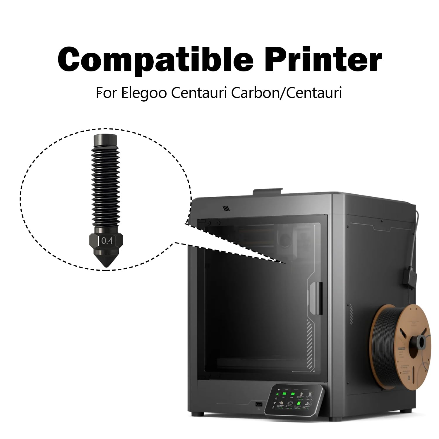 Hardened Steel Nozzle For Centauri Carbon