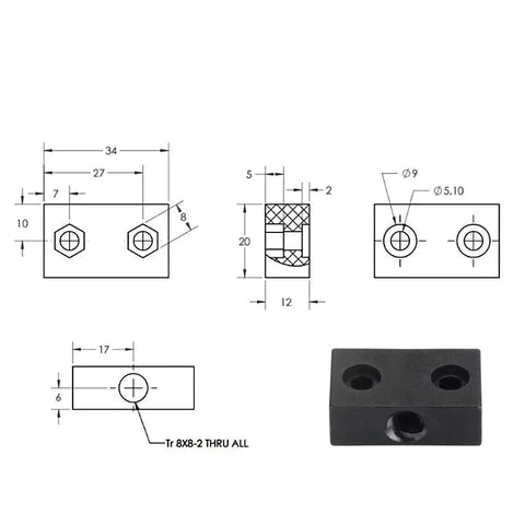 T8 Lead Screw Block Nuts