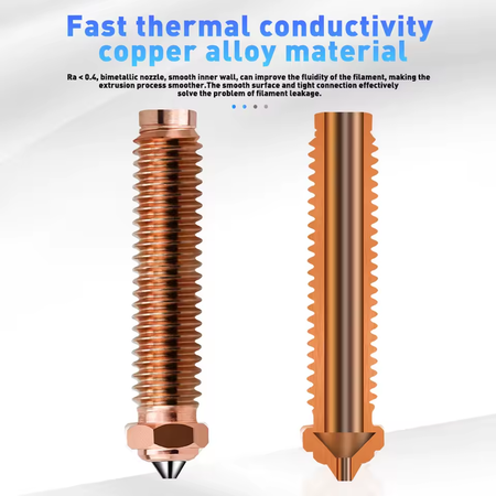 Bimetal Hardened Steel  Alloy Nozzle