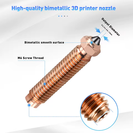 Bimetal Hardened Steel  Alloy Nozzle