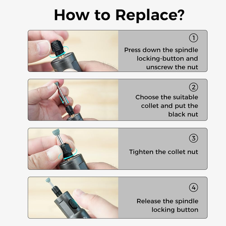 Creality 3D Printer Tools, Cordless Handheld Rotary Tool Kit 
for 3D Printing Models Grinding Polishing Drilling Cutting