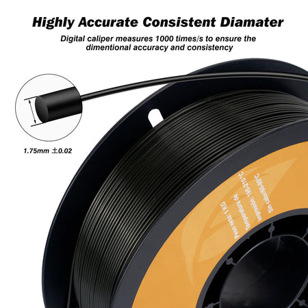 PA+CF Carbon Fiber Nylon 3D Filament, 1 KG