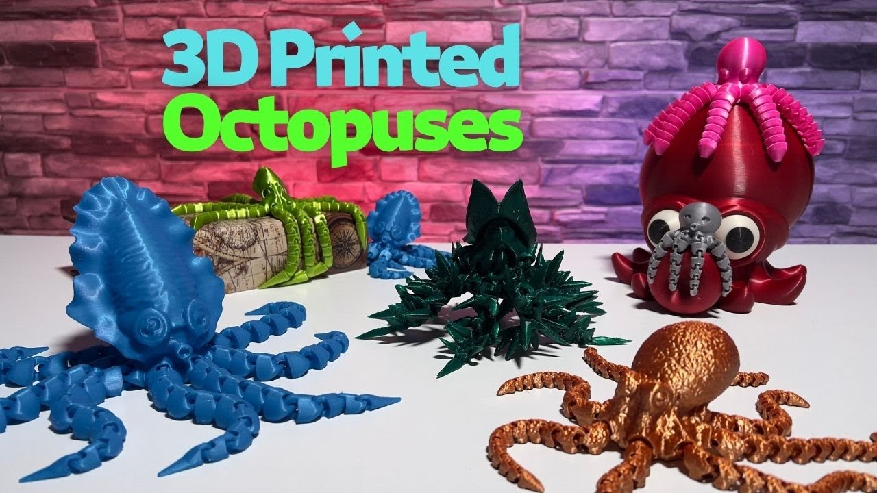 Top 10 3D Printed Octopus