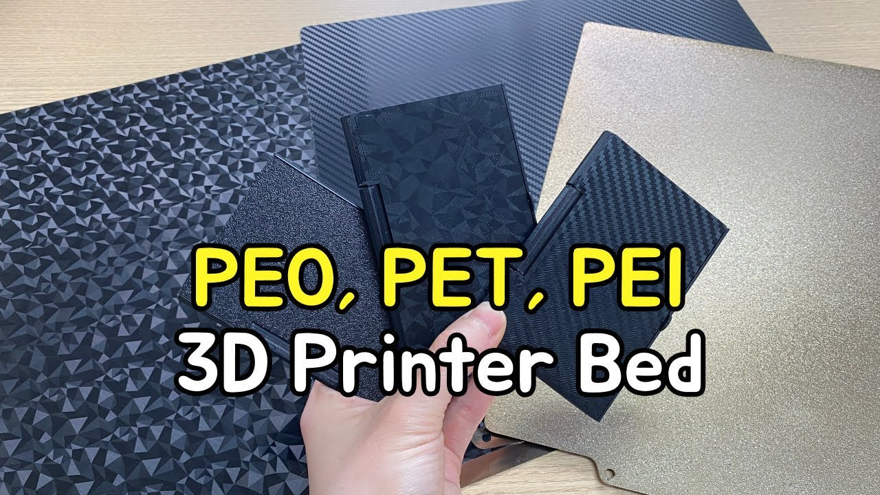 What is PEI, PEO, PEY, PET, PEX Build Plates? And How to Use it?