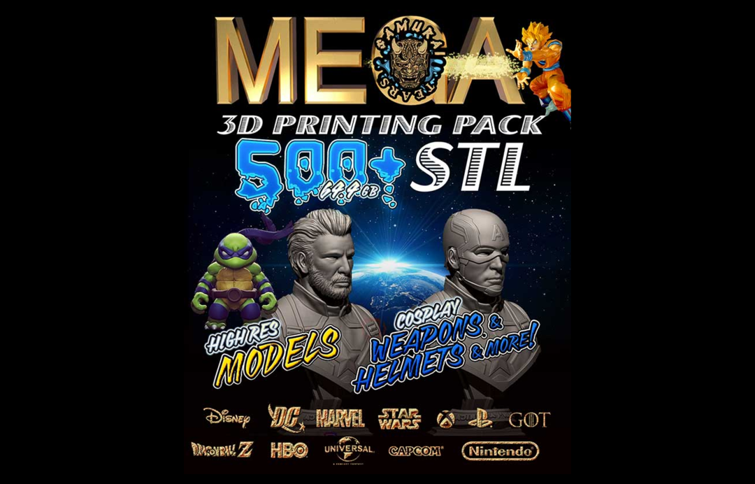 mega pack 500+ stl 3d print comic