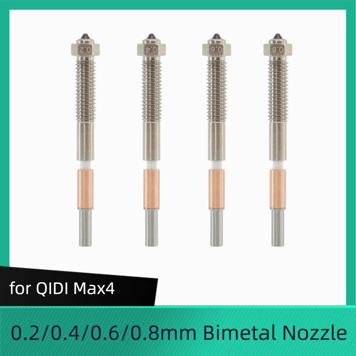  for QIDI Max4 Bimetal Nozzles