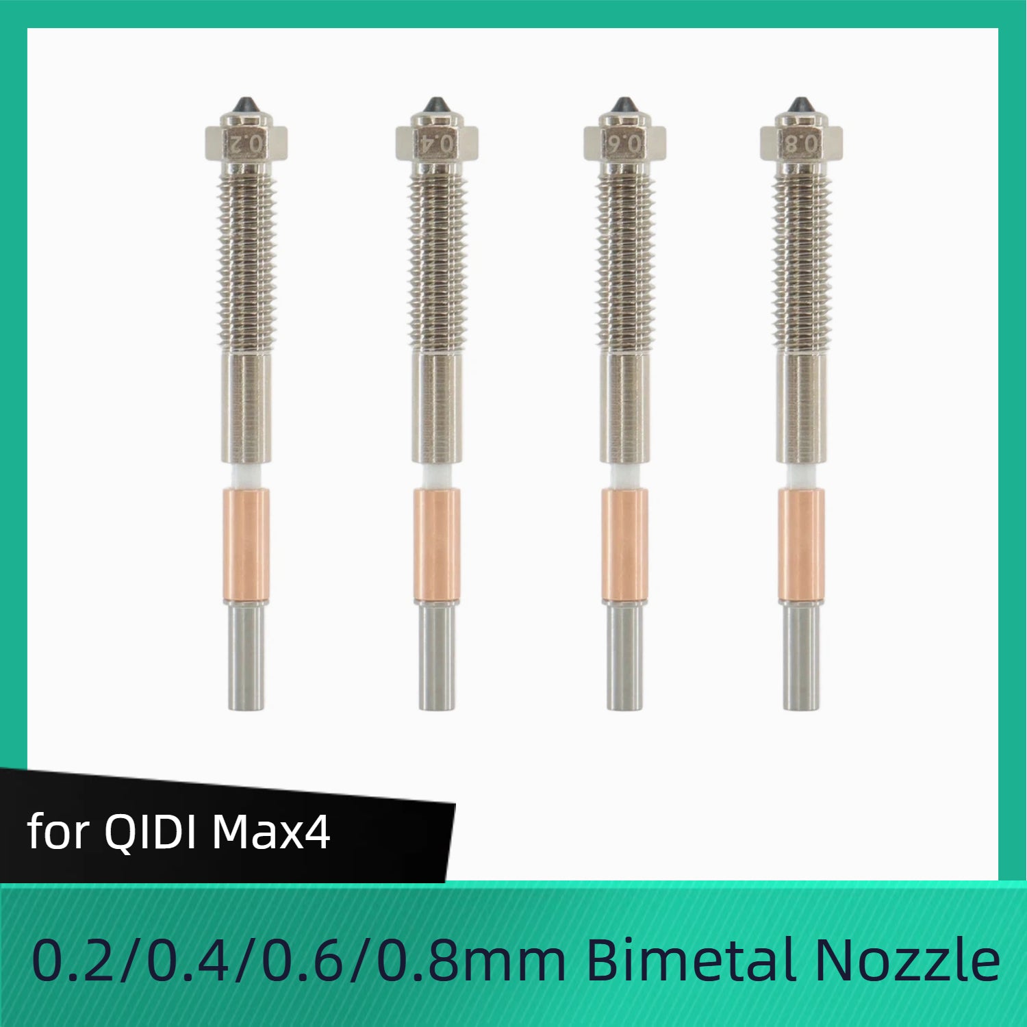  for QIDI Max4 Bimetal Nozzles