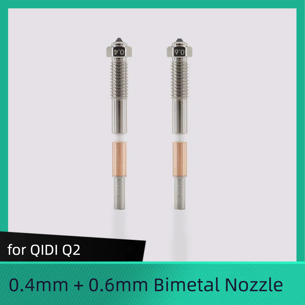 for QIDI Q2 Bimetal Nozzles