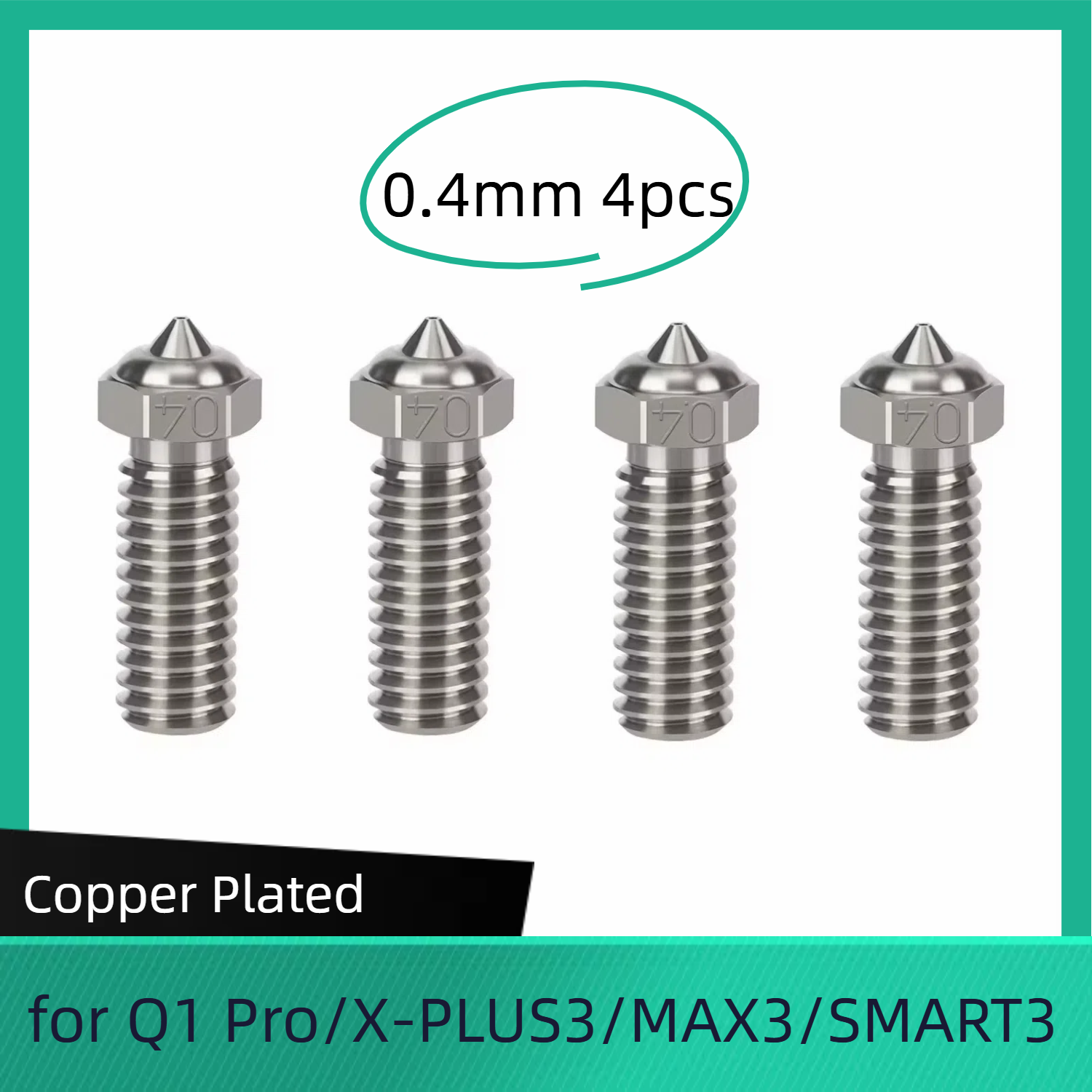  for QIDI-X-Max 3 copper Nozzle