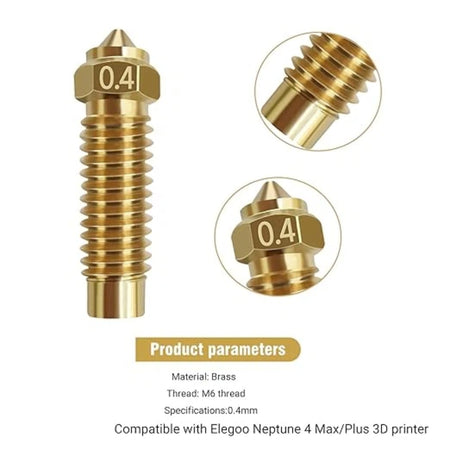 Brass Nozzle for Elegoo Neptune 4 MAX