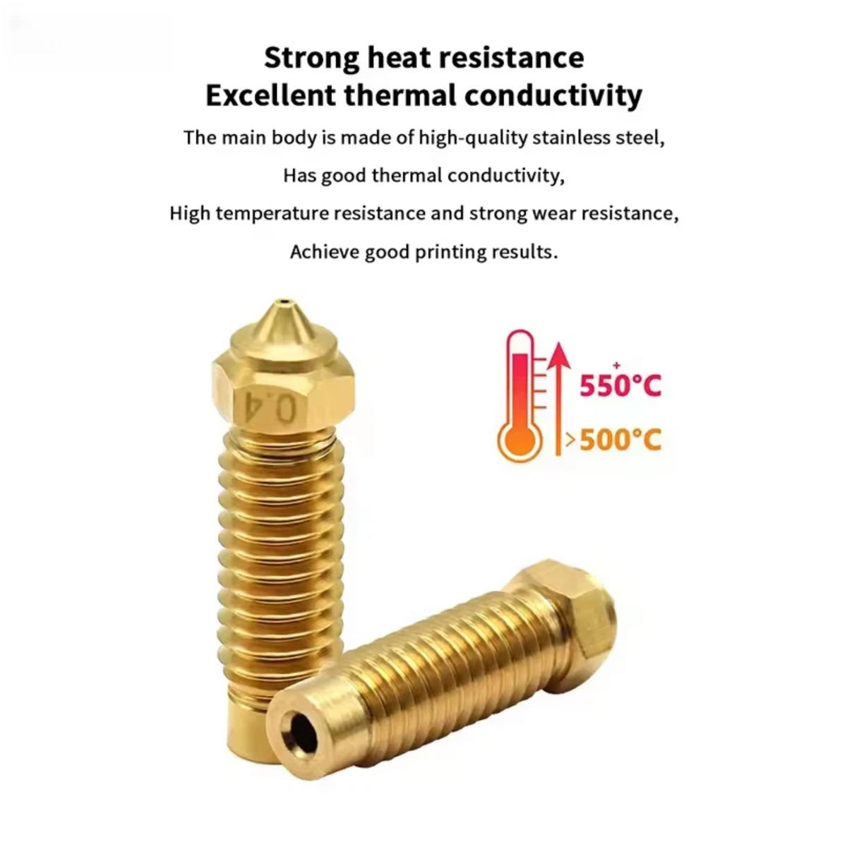 Brass Nozzle for Elegoo Neptune 4 MAX