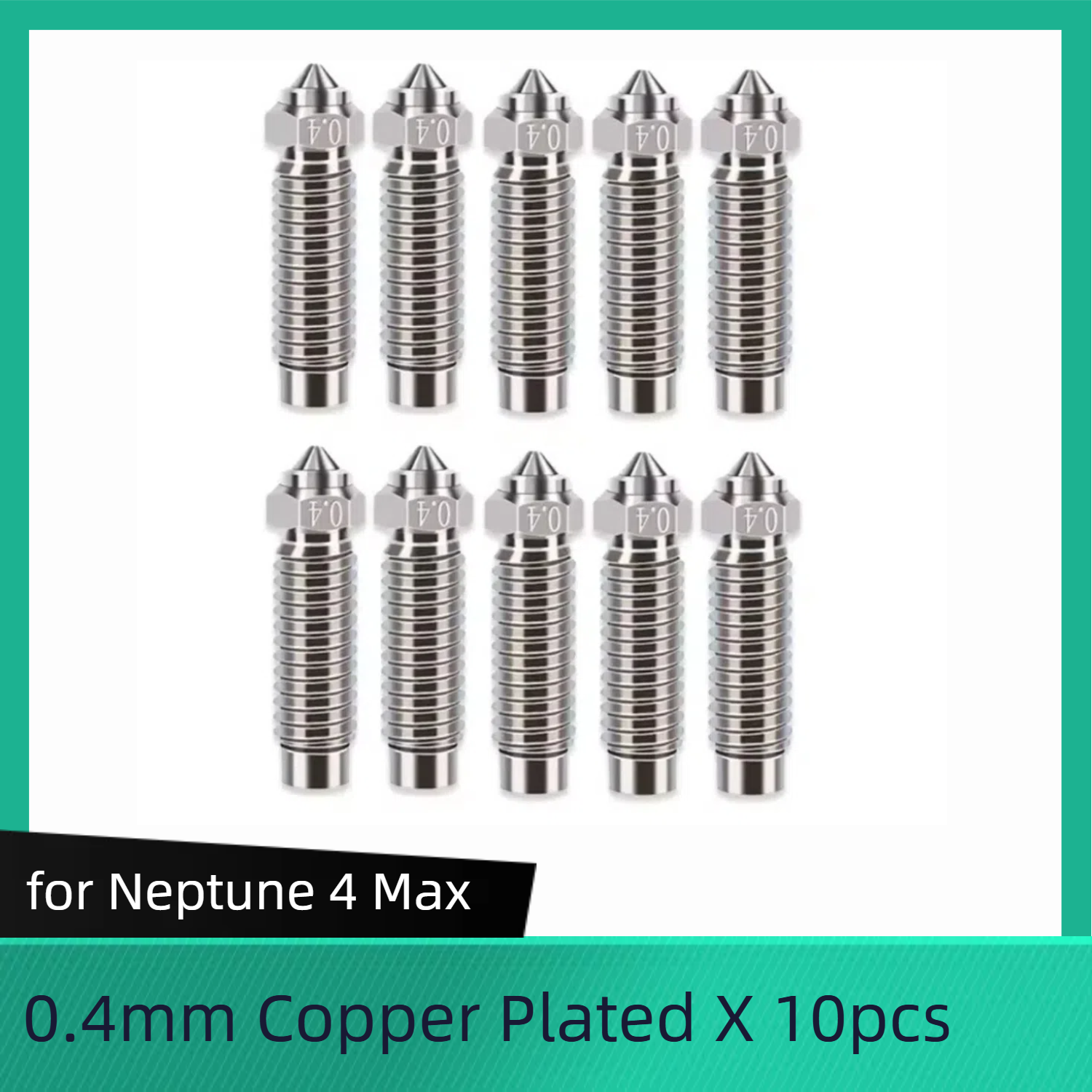 Copper_Plated Nozzle for Elegoo Neptune 4 MAX