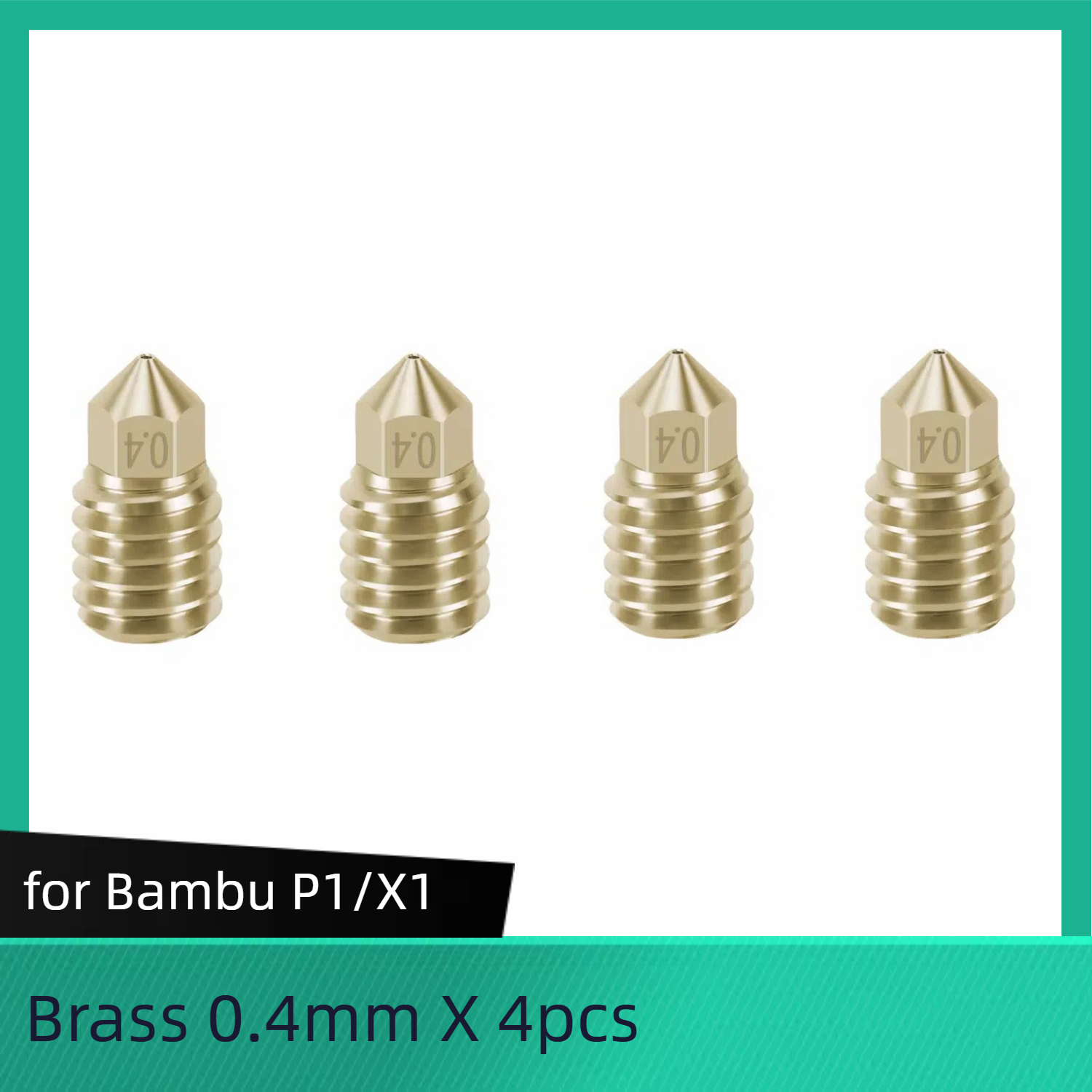 For Bambu Lab X1/ X1C/ P1P/P1S 0.2 /0.4 /0.6/ 0.8 mm Nozzles