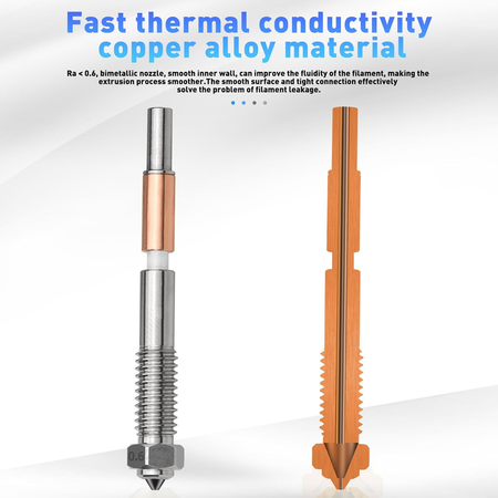 Bimetallic Quick-Swap 0.4mm/0.6mm  Nozzle for QIDI Plus 4
