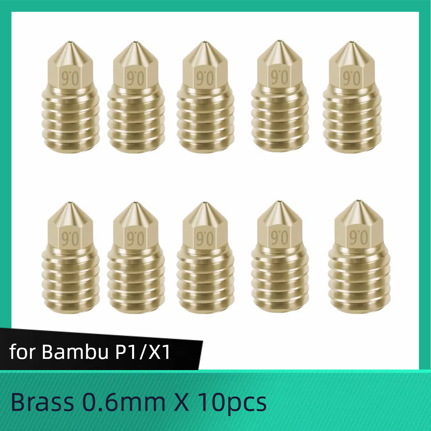 0.6mm_X_10pcs_Brass For Bambu Lab
