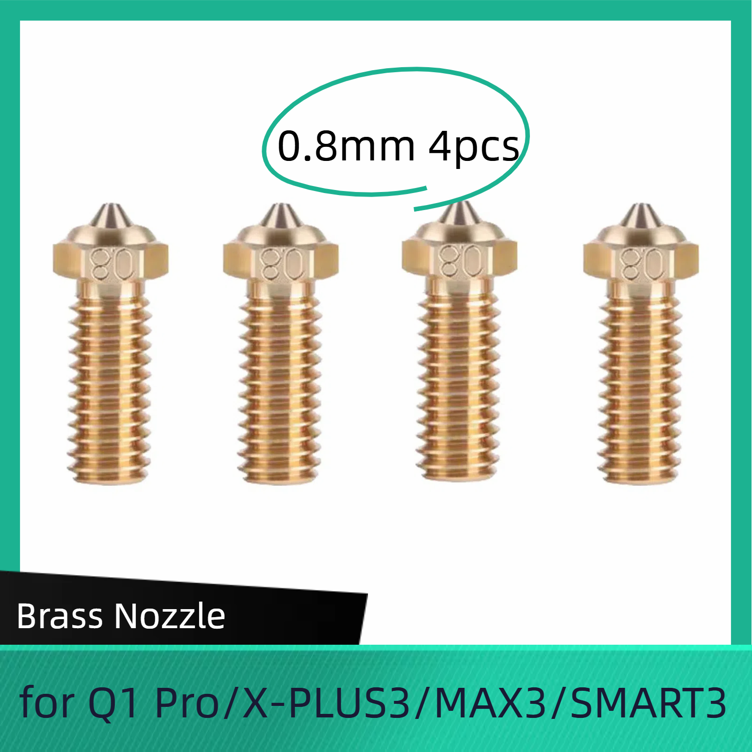  Brass nozzle  for QIDI-X-Max 3