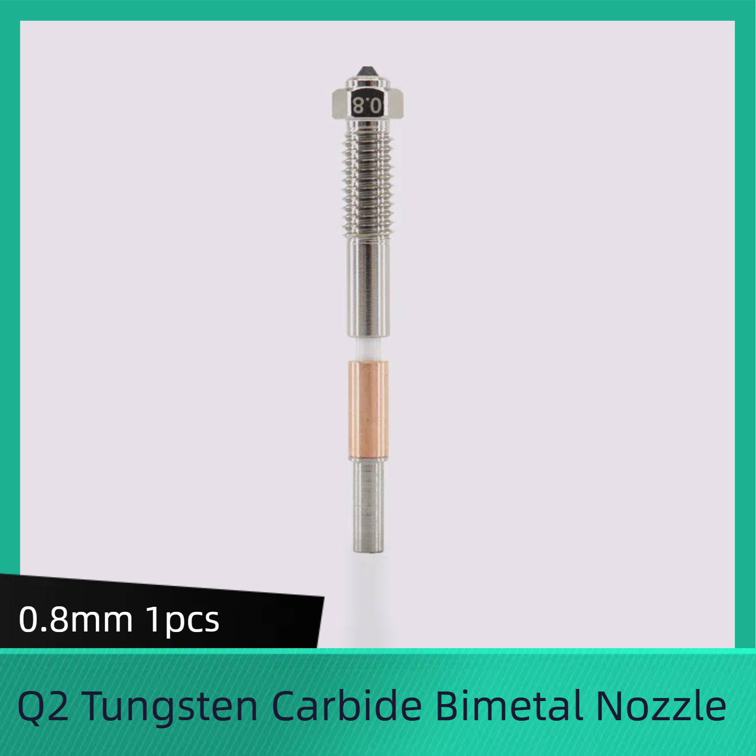 for QIDI Q2 Tungsten Carbide Bimetal Nozzles
