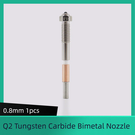 for QIDI Q2 Tungsten Carbide Bimetal Nozzles