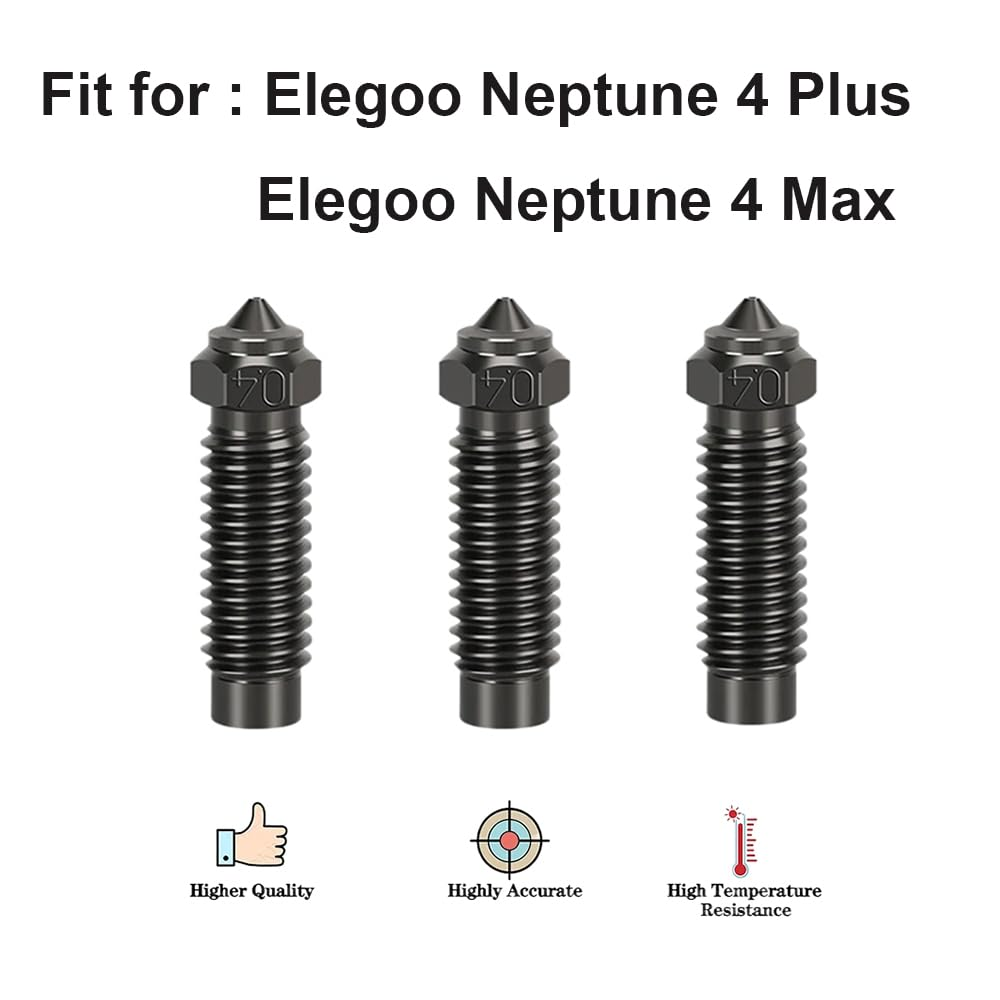 for Elegoo Neptune 4 MAX Hardened_Steel_Nozzles