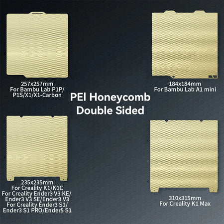 PEI Honeycomb Double Sided Build Plate