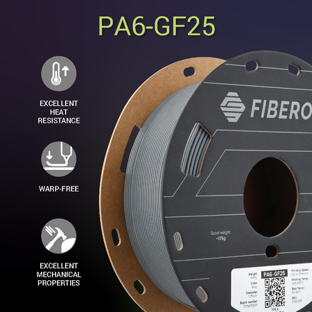 Fiberon™ PA6-GF25 (Formerly PolyMide™ PA6-GF) for Polymaker
