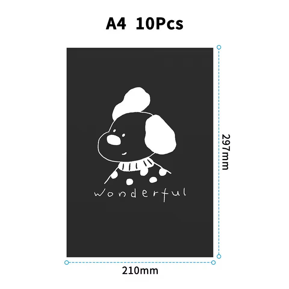 DIY_Craft_Art_-white_10pcs_A4_Scratch_Paper