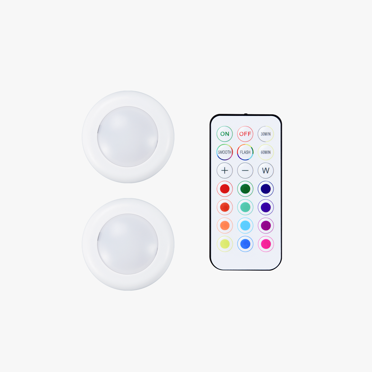 Remote Controlled 16-color RGBW Puck Lights for Bambu Lab