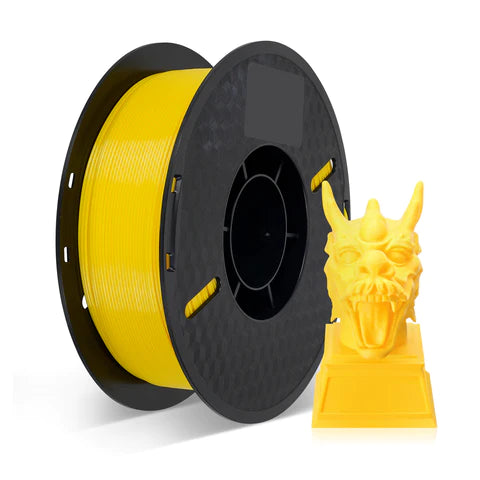 【Paquete de 2 kg】 Filamento para impresora 3D PETG amarillo de 1 kg
