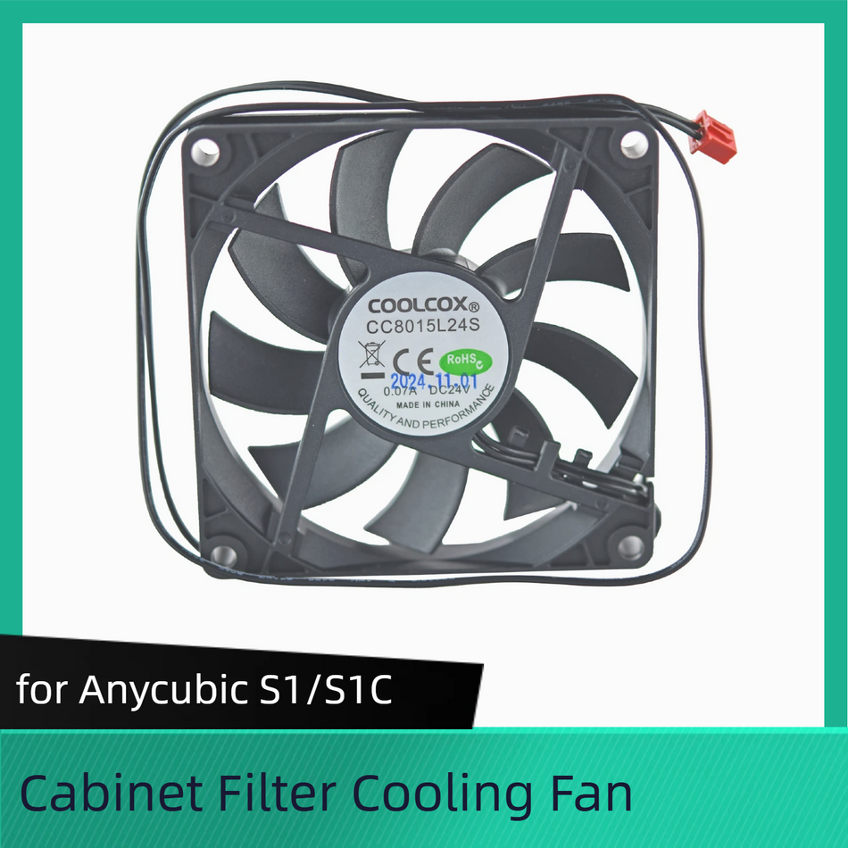 for Anycubic Kobra S1/S1 Combo Cabinet Filter Cooling Fan