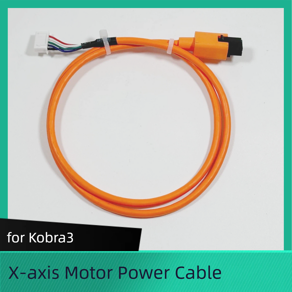Orange X-axis Motor Power Cable for Kobra3  