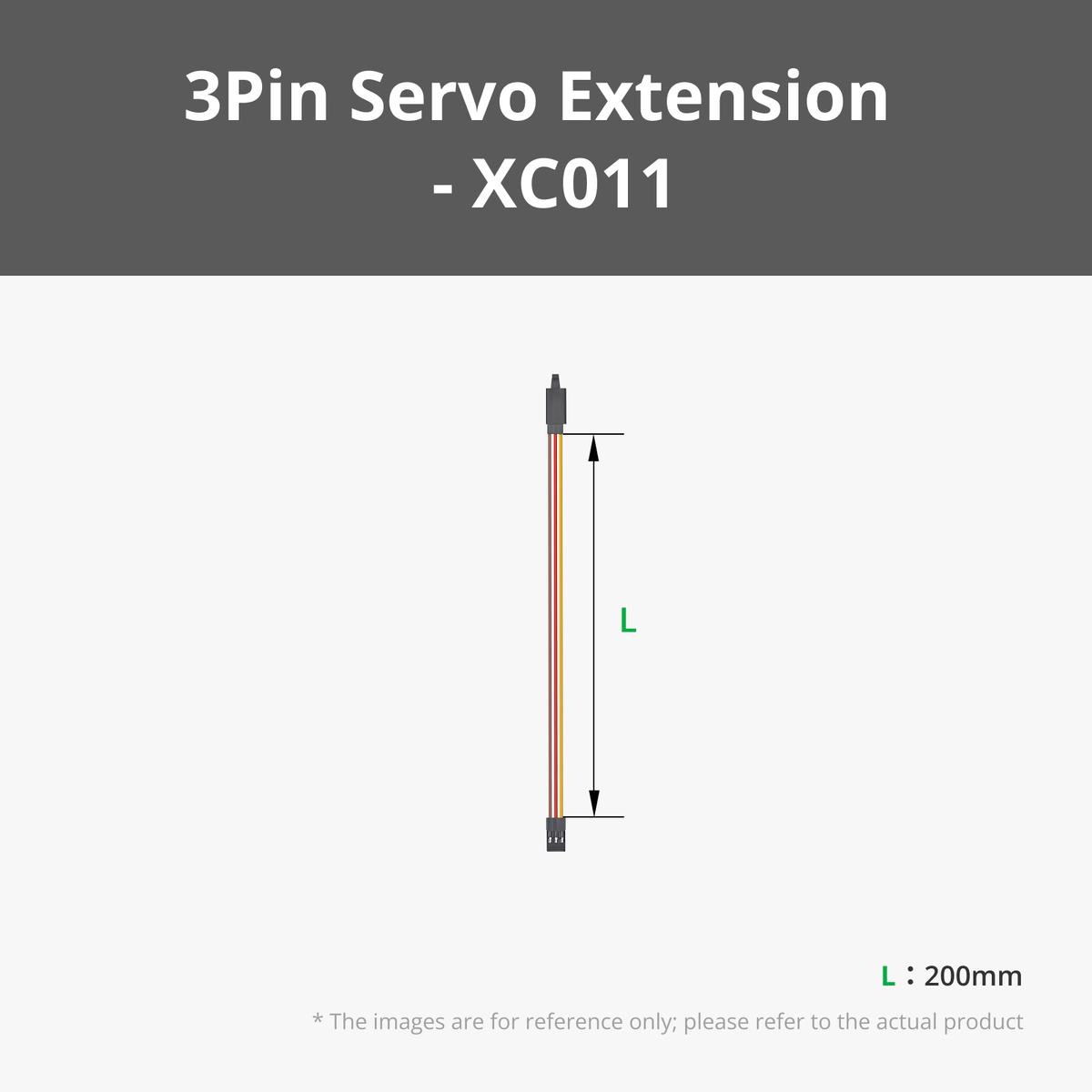200mm Servo Extension Cable 3Pin for Bambu Lab