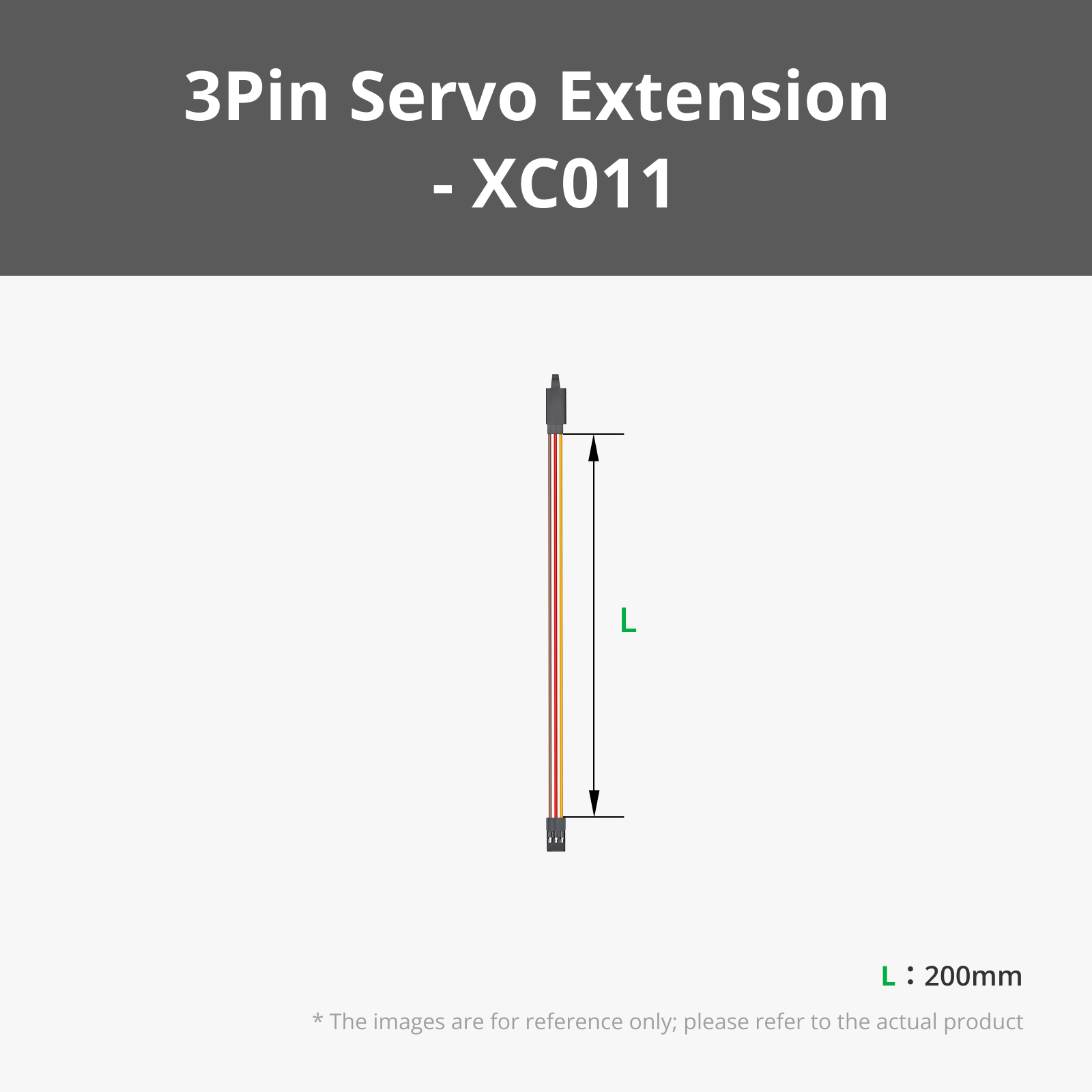 200mm Servo Extension Cable 3Pin for Bambu Lab