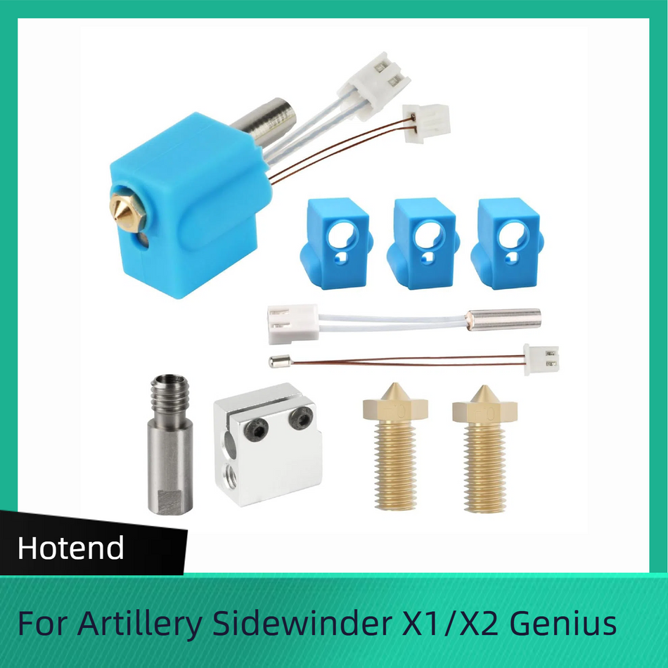 Hotend Kit 24V 64W Heating Tube Thermistor 0.4mm Nozzle 1.75mm For Artillery Sidewinder X1 X2 Print Head Hotend Kit

