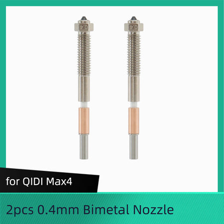 2pc 0.4mm for QIDI Max4 Bimetal Nozzles