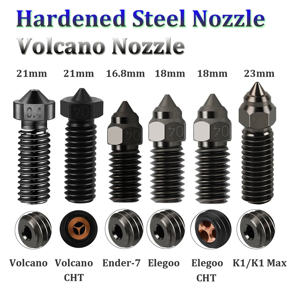 Hard Steel Nozzle Volcano Nozzle