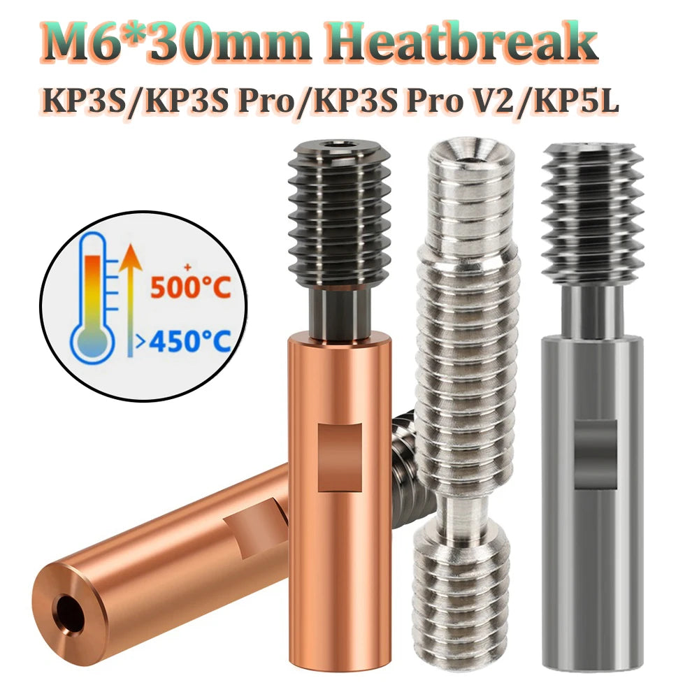 Original KP3S Heatbreak Bimetal Titanium Alloy Throat