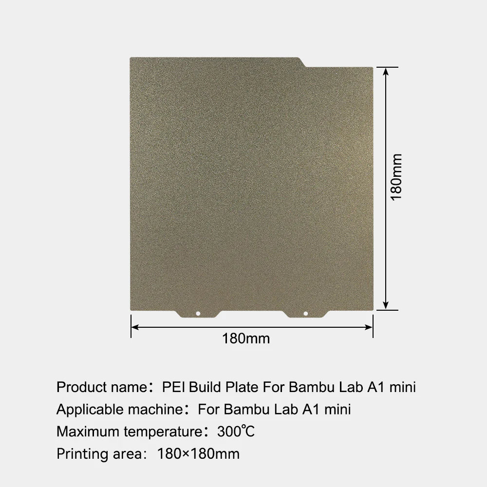 Bambu Labs A1 Mini 184*184mm PEI PEO PET Sheet