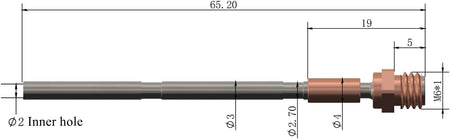 Copper Titanium Alloy Throat Hotend for Prusa MK4/XL