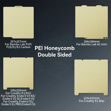 PEI Honeycomb Double Sided Build Plate