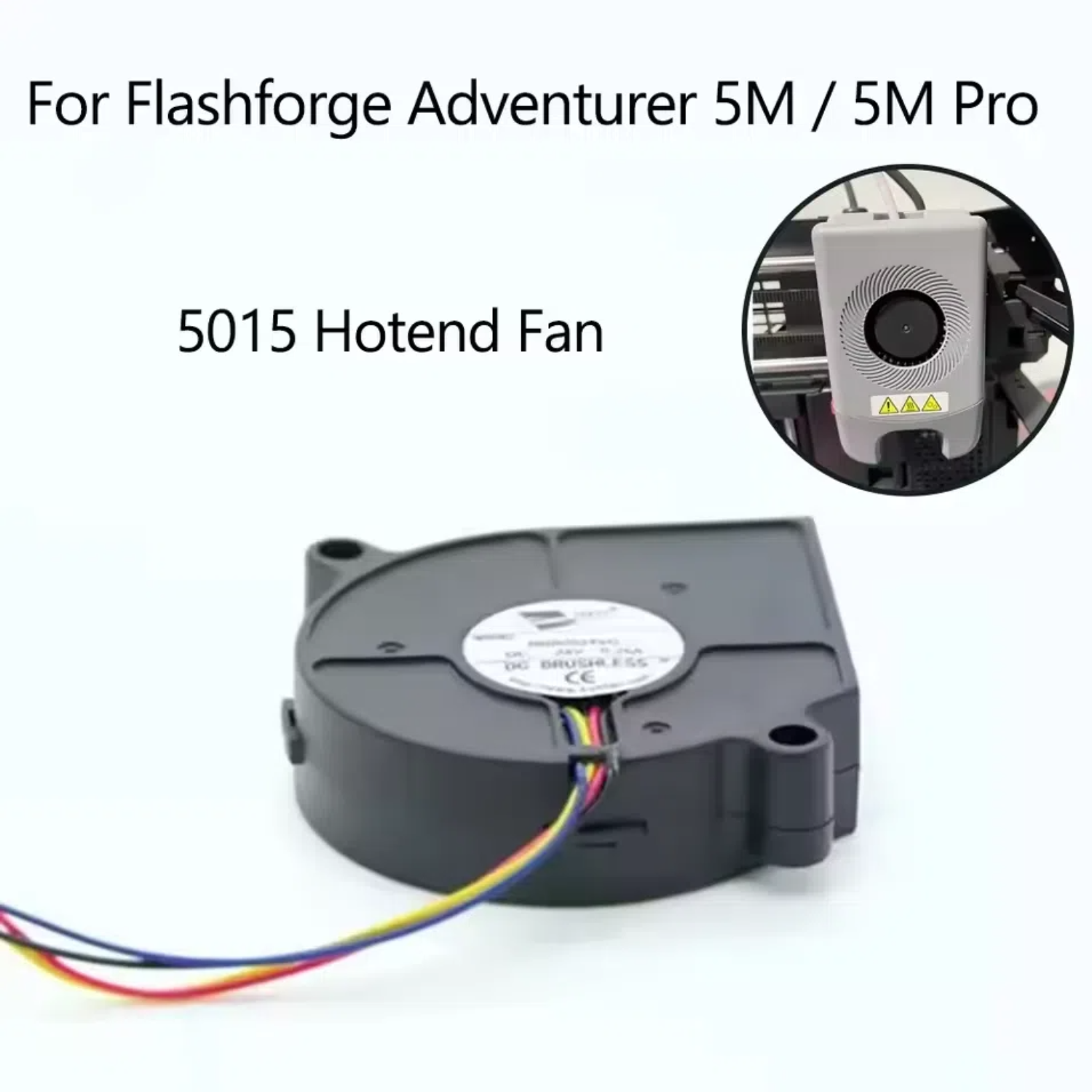 5015 Fan For Flashforge Adventurer 5M / AD5M Pro Hotend Turbo Fan